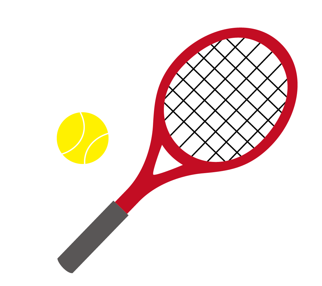 テニスのラケットとボールのイラスト 高品質の無料イラスト素材集のイラサポフリー