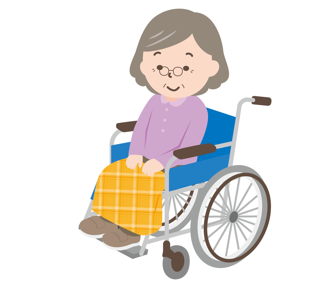 車椅子に乗ったおばあちゃん 高品質の無料イラスト素材集のイラサポフリー