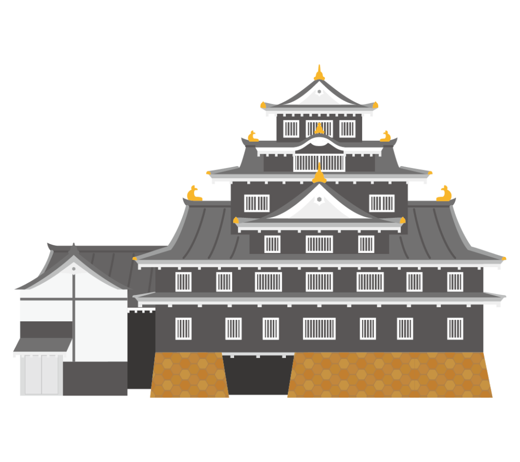大阪城のイラスト 高品質の無料イラスト素材集のイラサポフリー